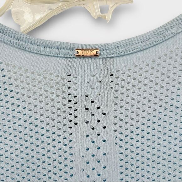 Victoria’s Secret PINK Seamless Drapey Muscle Tank In Blue Women’s Size XS - Picture 3 of 4